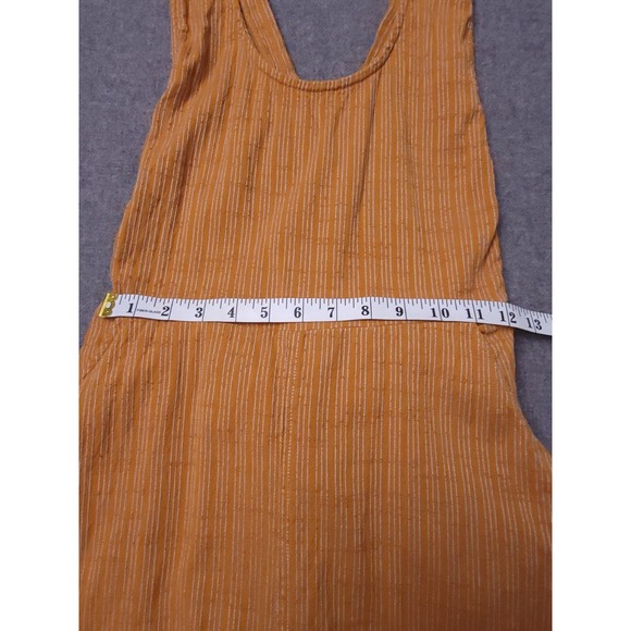 Ace & Jig Maxi Dress Womens Small Burnt Orange Striped Smocked Tank Boho India - Picture 5 of 10